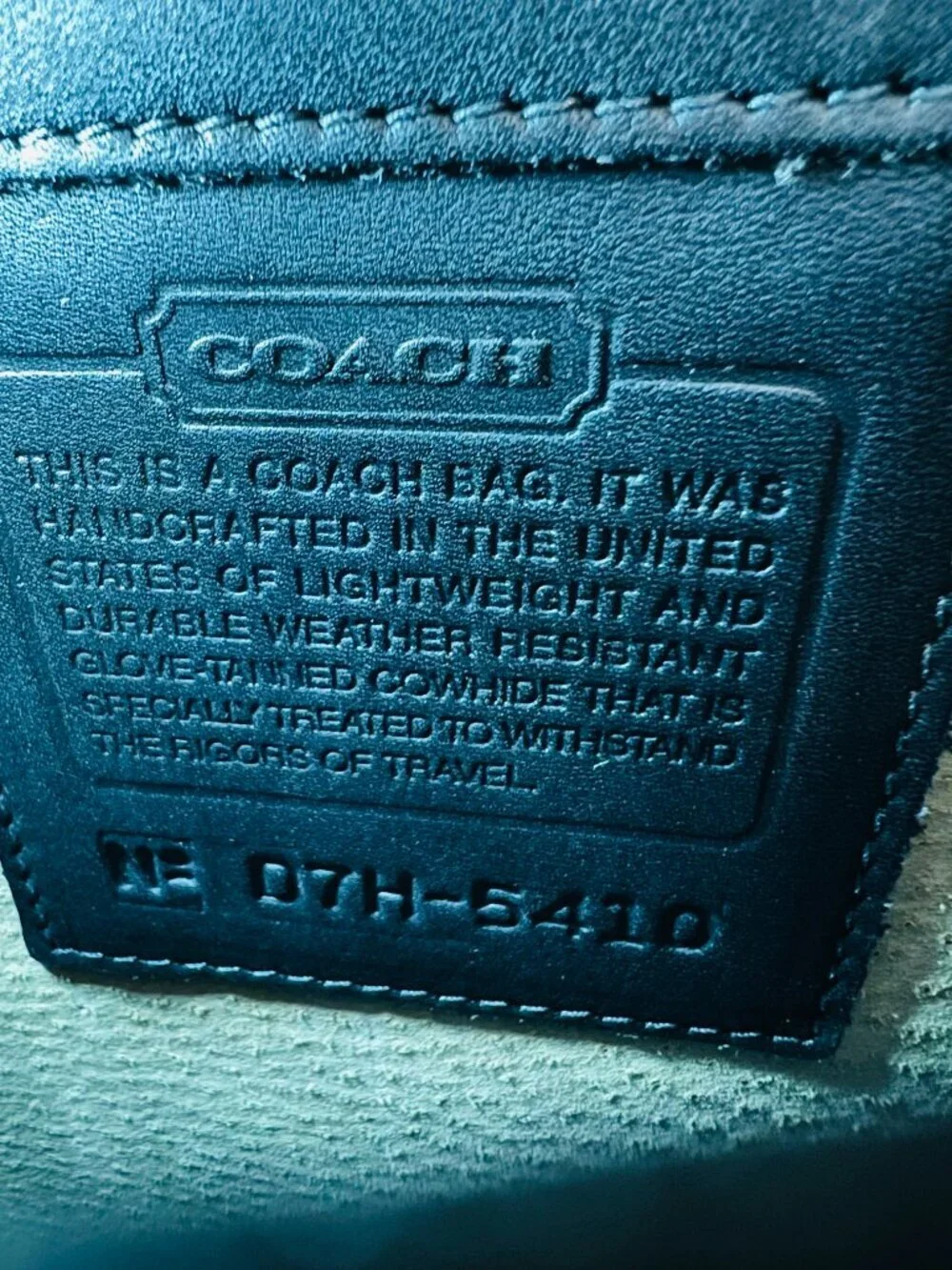 Coach Black Leather Hard Sided 4.5